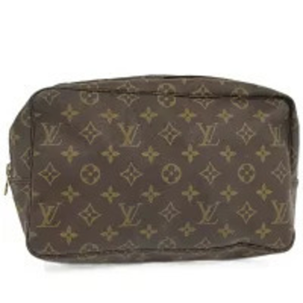 LOUIS VUITTON Trousses Toilette Cosmetic Pouch Clutch Monogram Brown